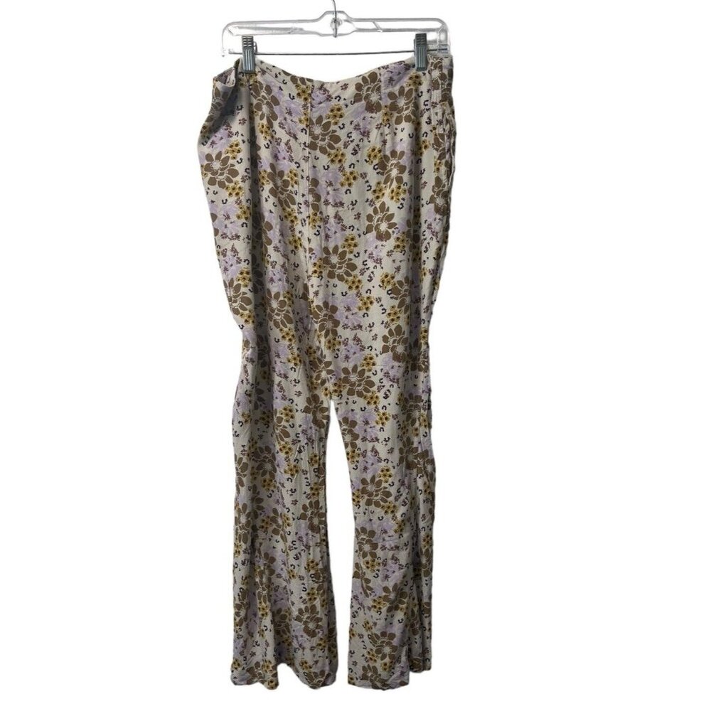 Free People Floral Flare Pants ‘Can’t Take My Eyes Off..’ - Picture 4 of 14